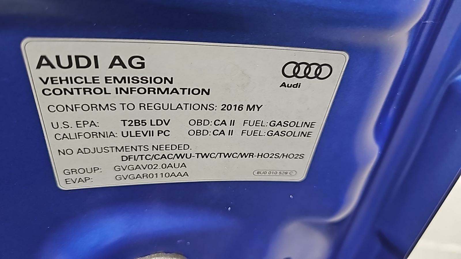 2016 Audi S3 Premium Plus AWD