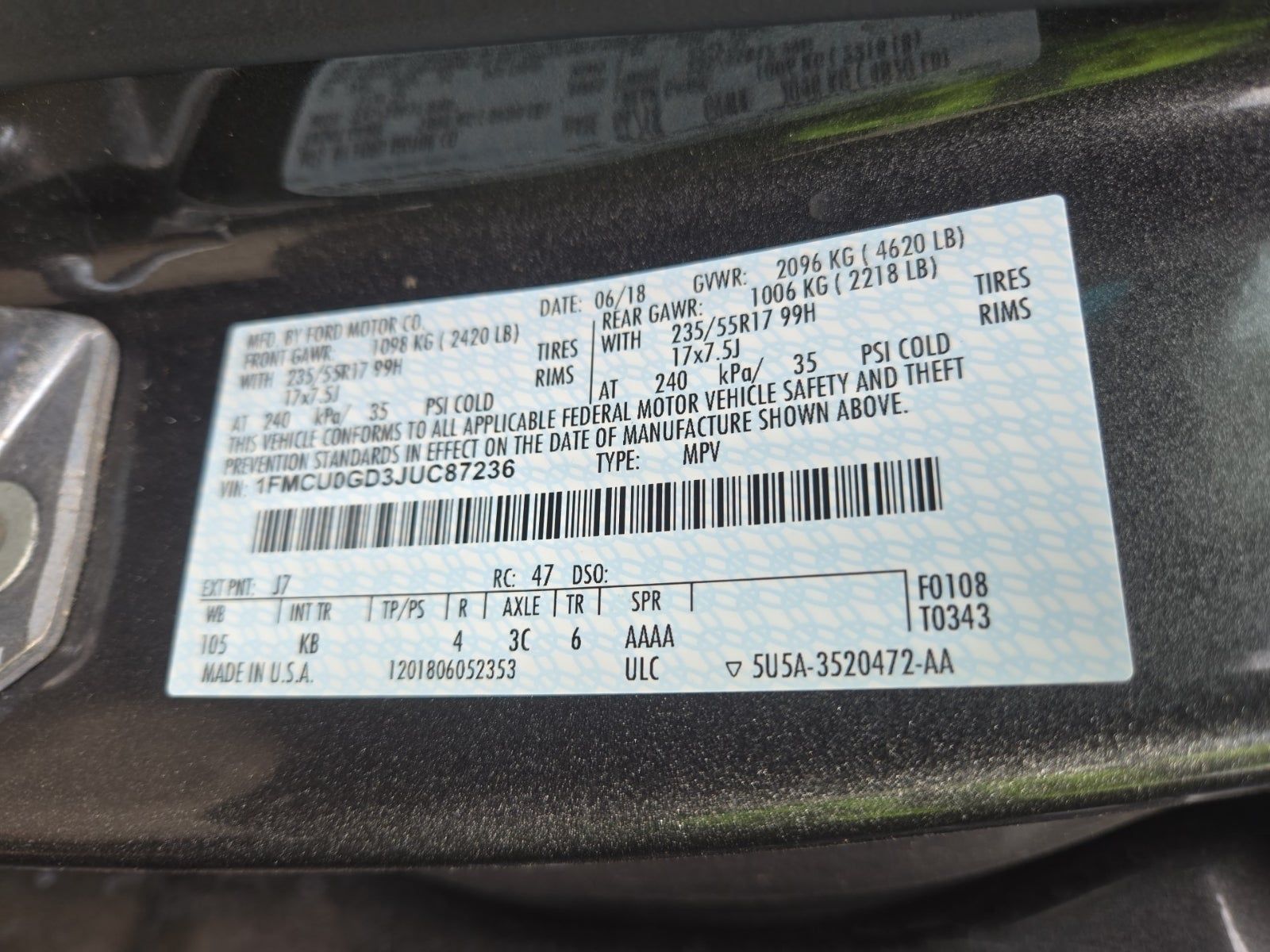 2018 Ford Escape SE FWD