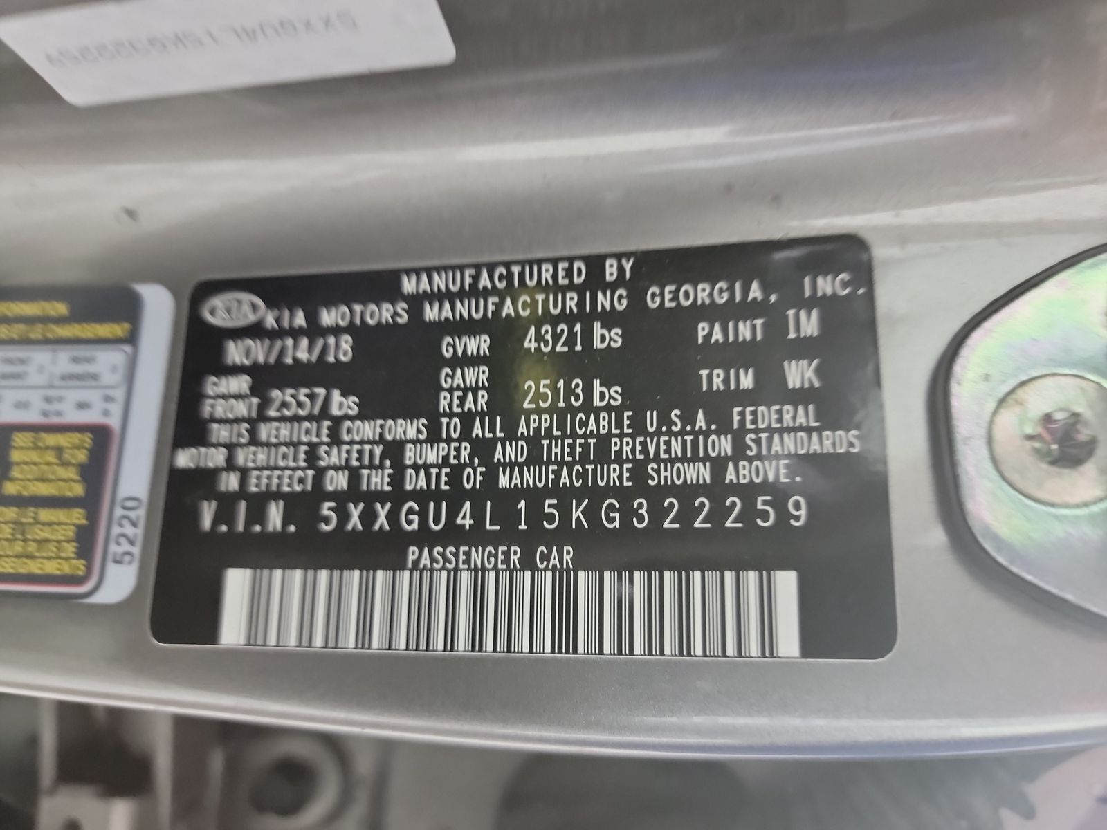 2019 Kia Optima EX FWD