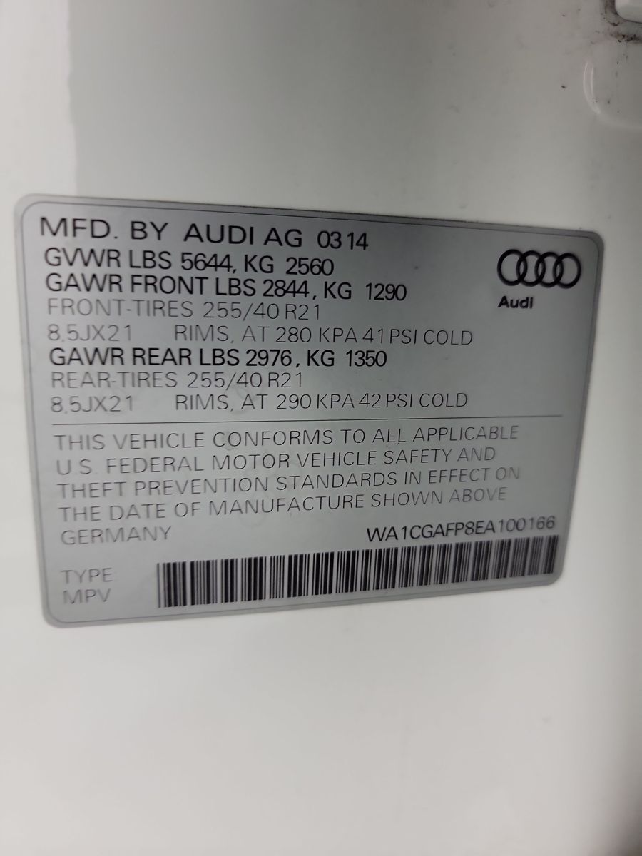 2014 Audi SQ5 Premium Plus AWD