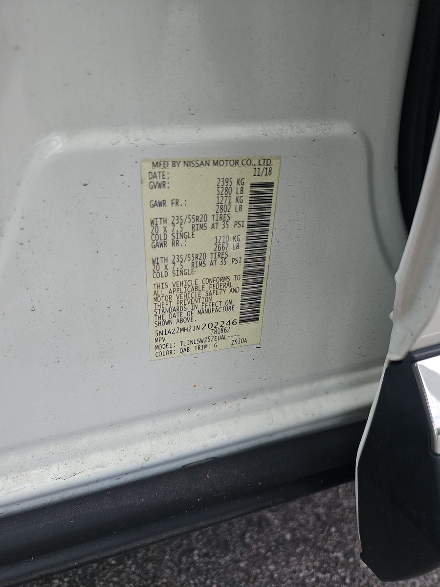 2018 Nissan Murano Platinum AWD