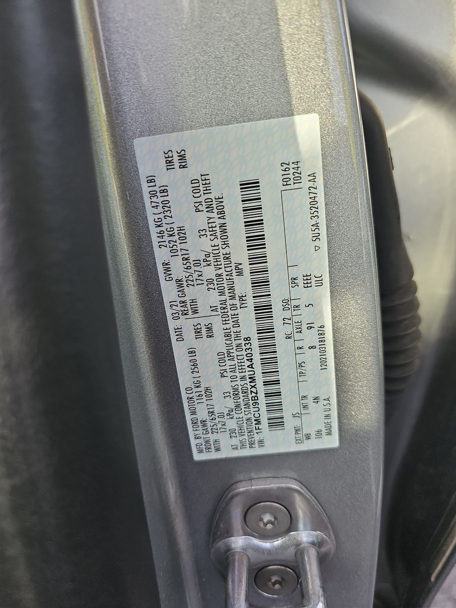 2021 Ford Escape Hybrid SE AWD