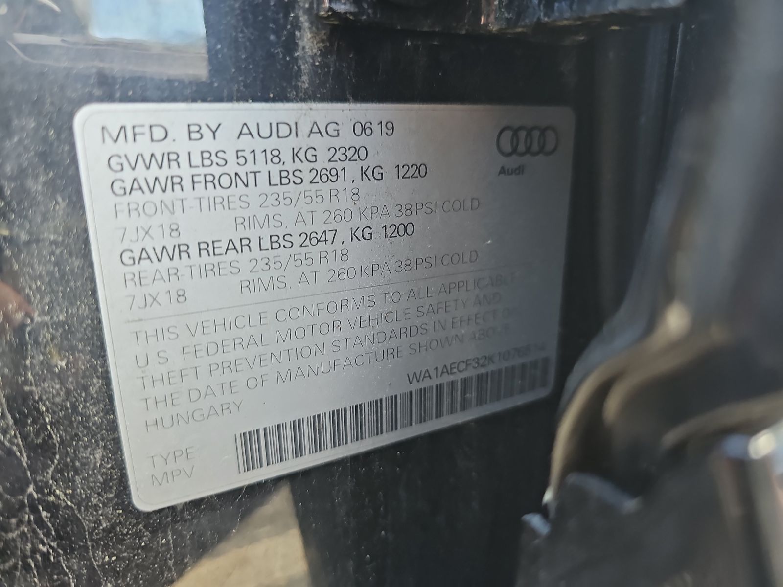 2019 Audi Q3 2.0T Premium AWD