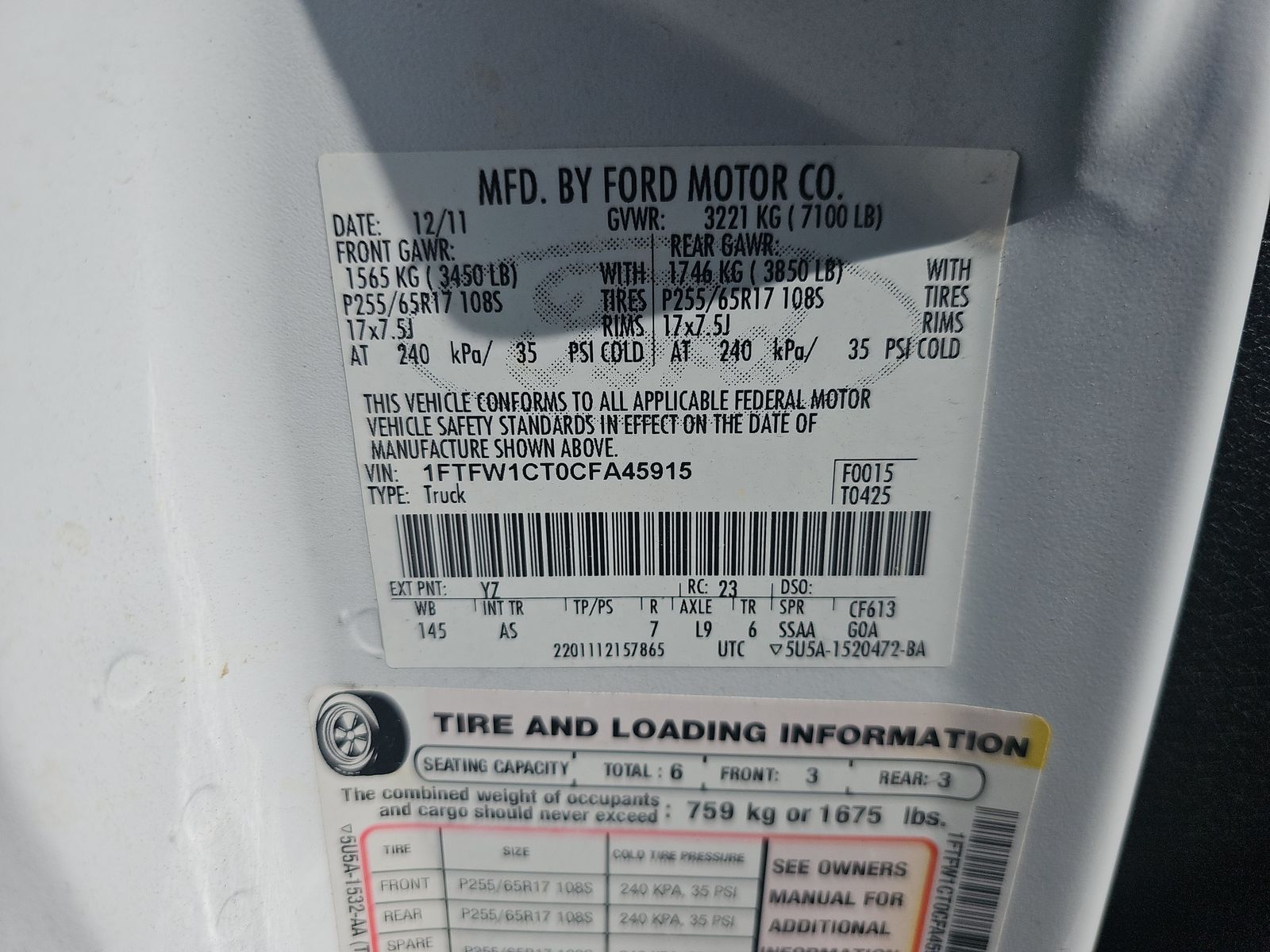 2012 Ford F-150 XL RWD