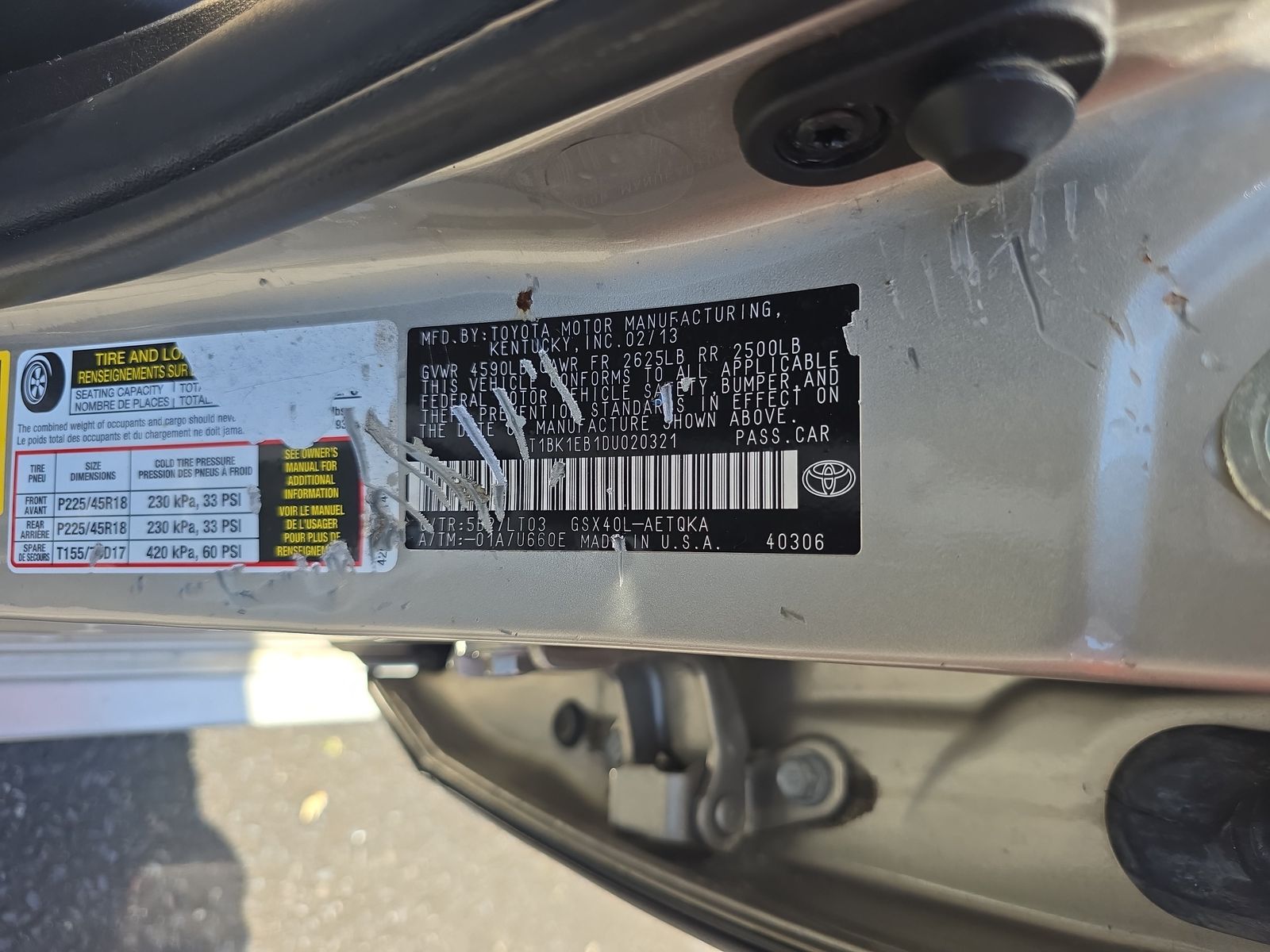 2013 Toyota Avalon XLE Touring FWD