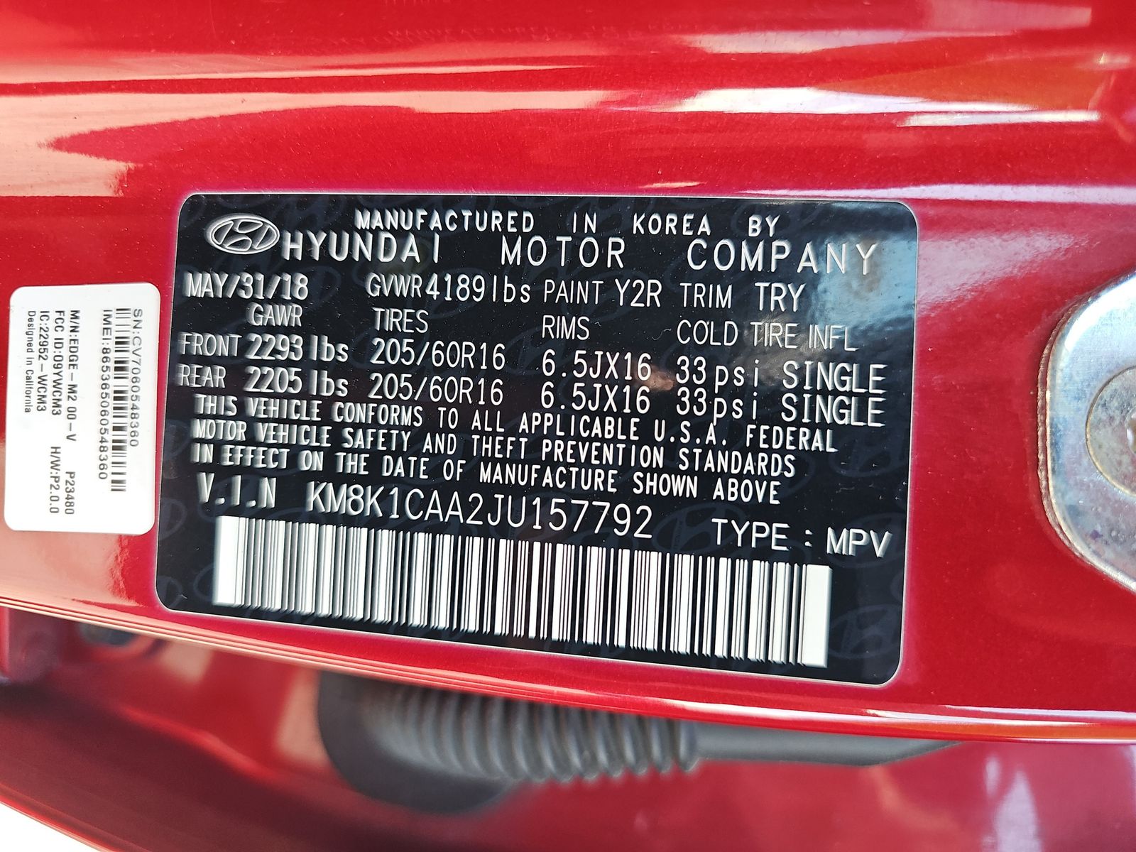 2018 Hyundai Kona SE AWD