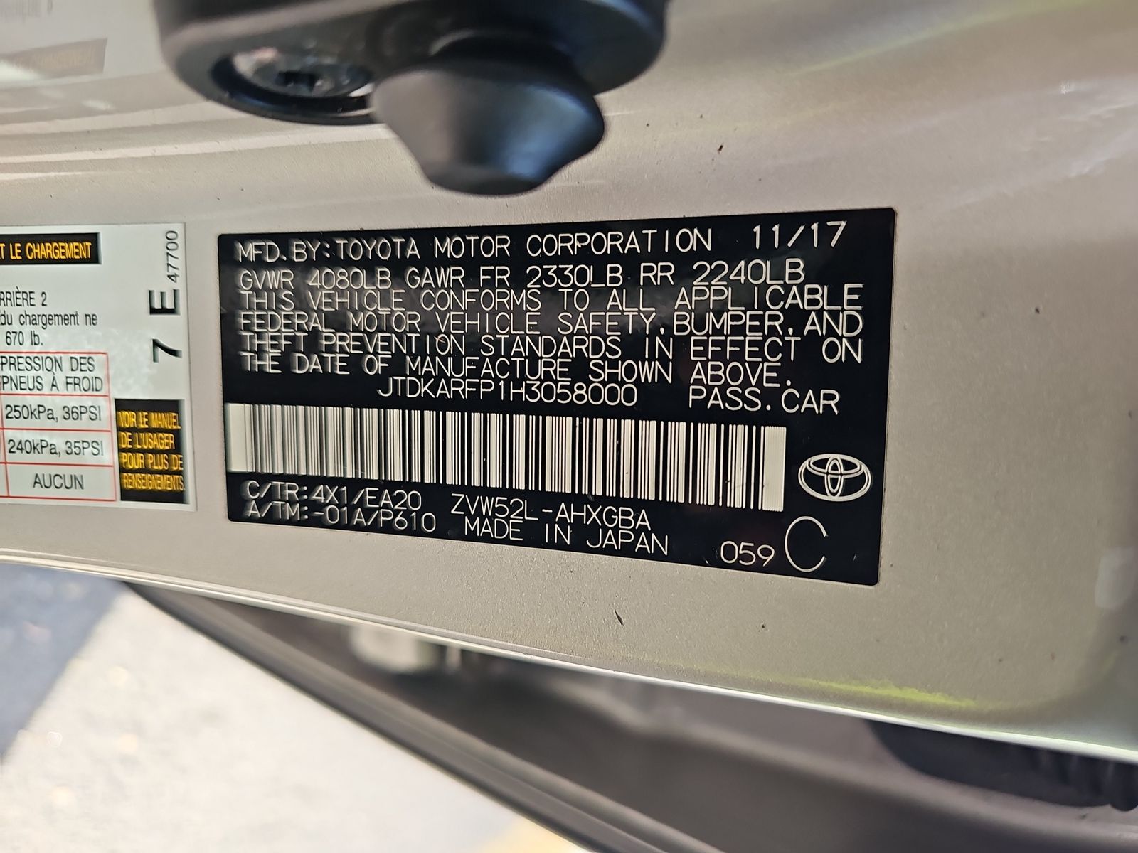 2017 Toyota Prius Prime Premium FWD