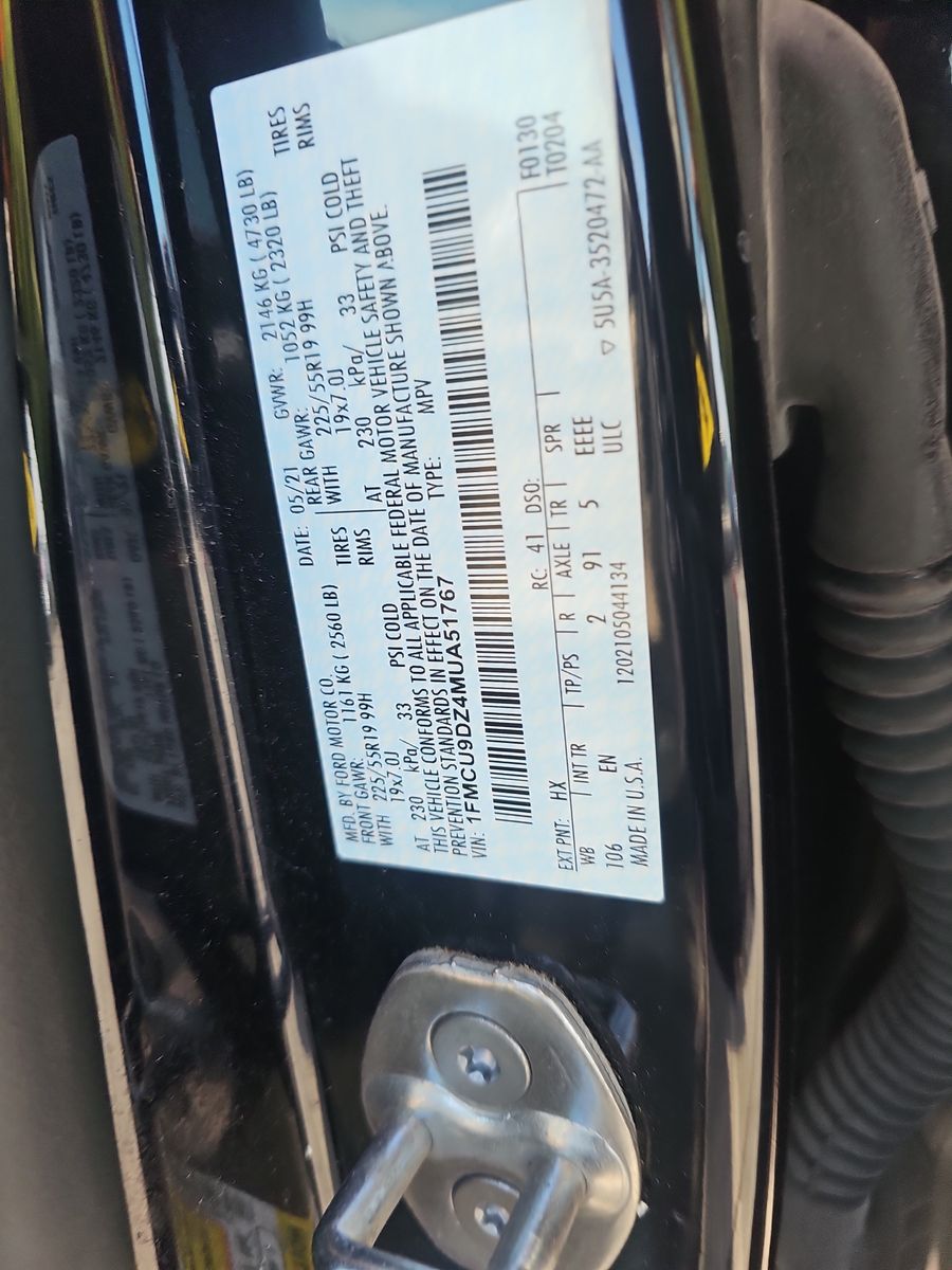 2021 Ford Escape Hybrid Titanium AWD