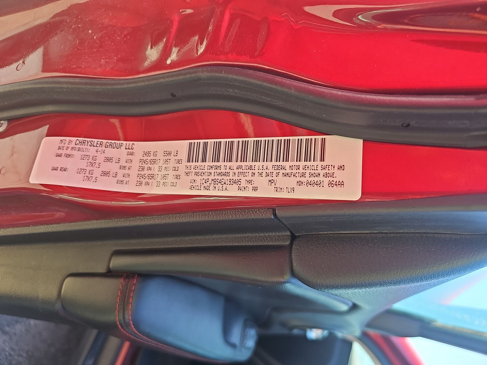 2014 Jeep Cherokee Trailhawk AWD