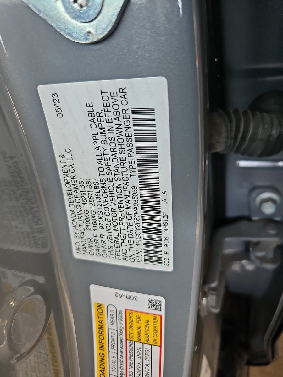 2023 Honda Accord Hybrid Touring FWD
