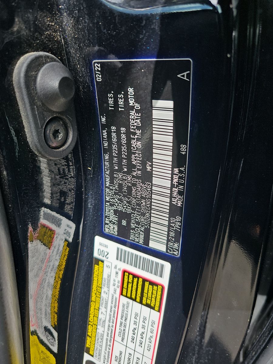 2022 Toyota Sienna Limited FWD