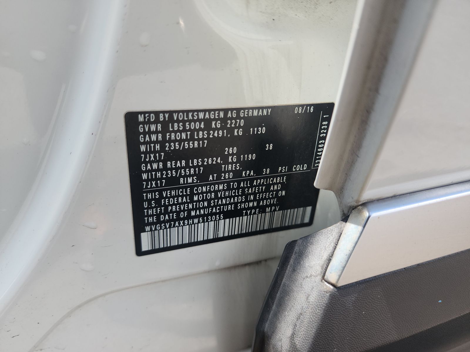 2017 Volkswagen Tiguan 2.0T Wolfsburg Edition AWD