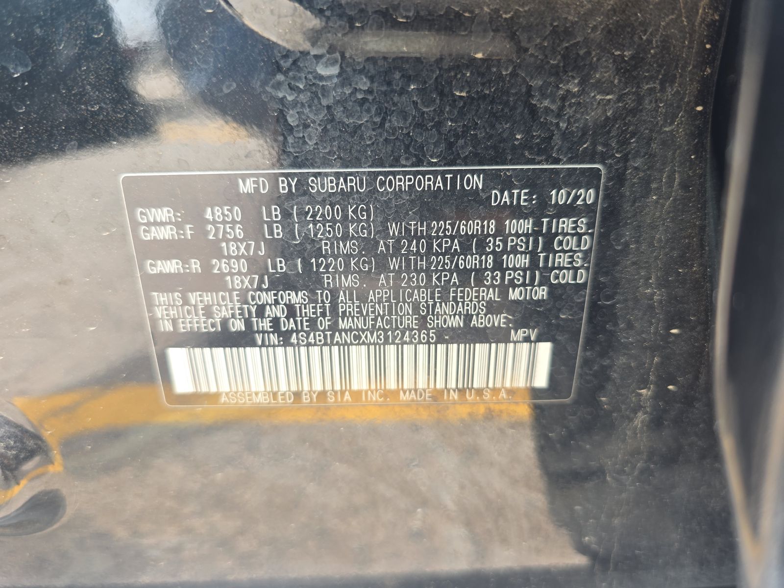 2021 Subaru Outback Limited AWD