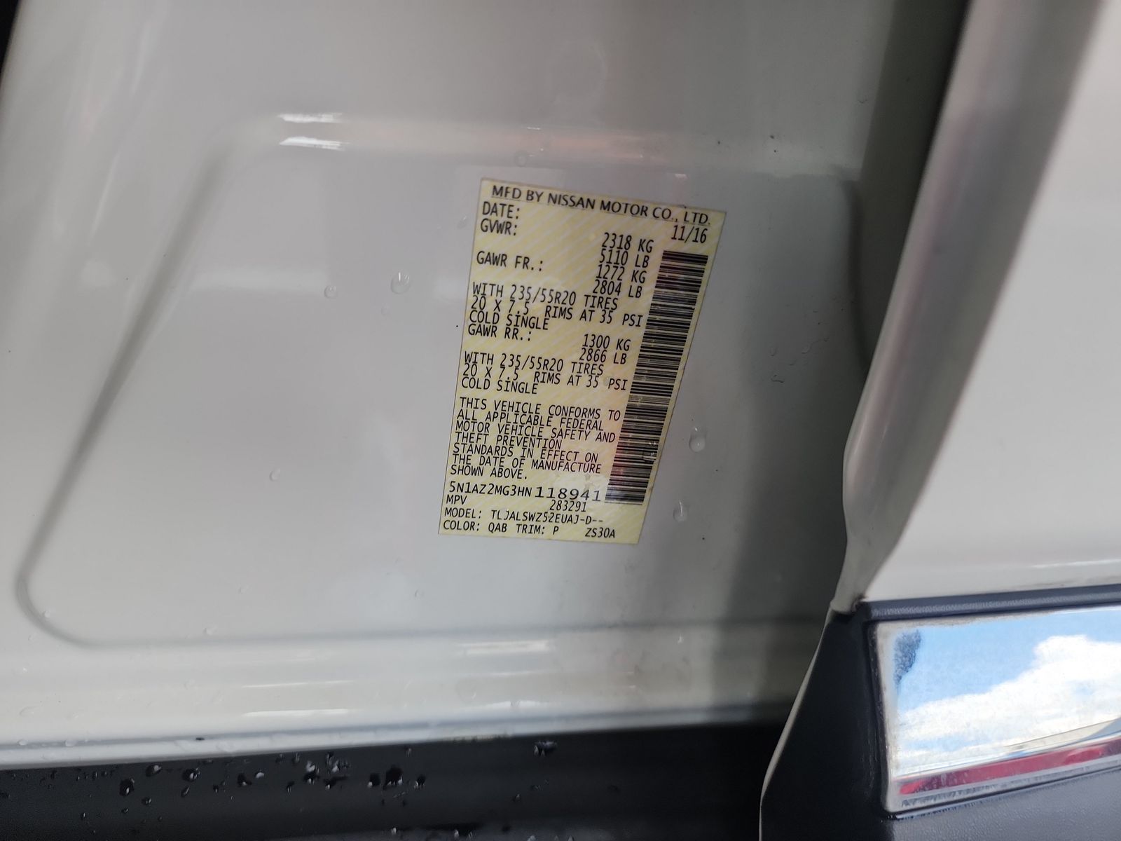 2017 Nissan Murano Platinum FWD