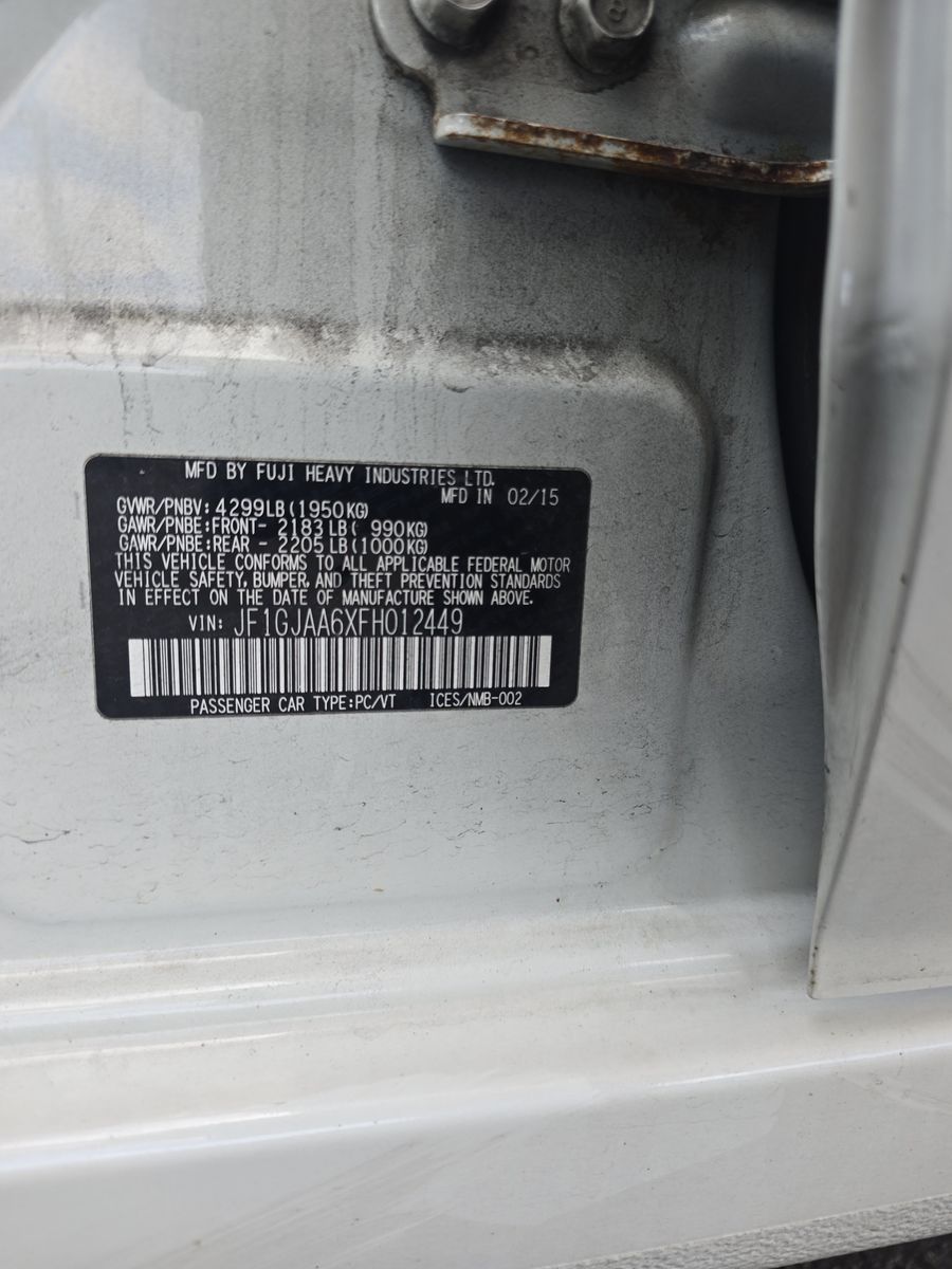 2015 Subaru Impreza 2.0i AWD