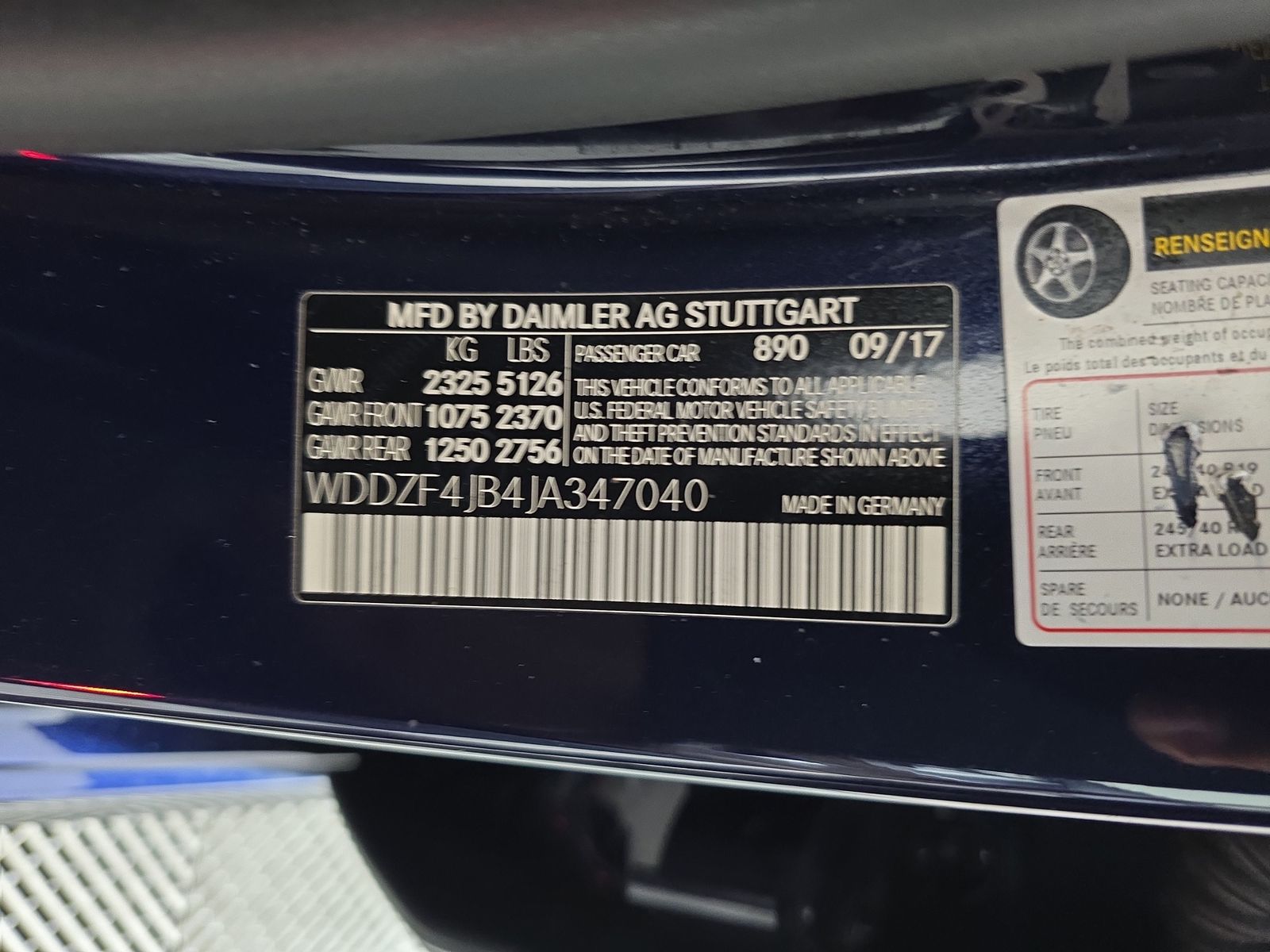 2018 Mercedes-Benz E-Class E 300 RWD