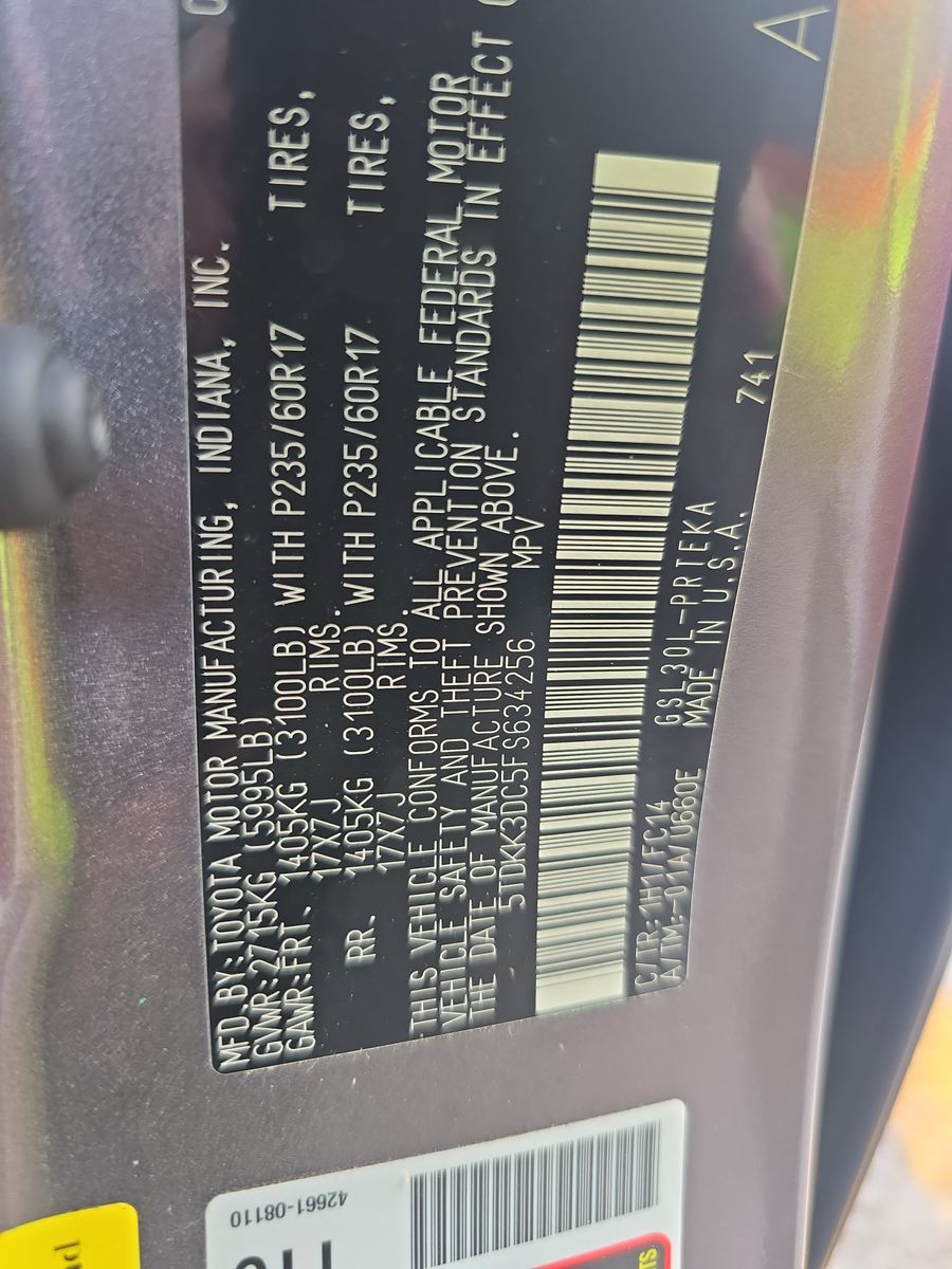 2015 Toyota Sienna LE FWD