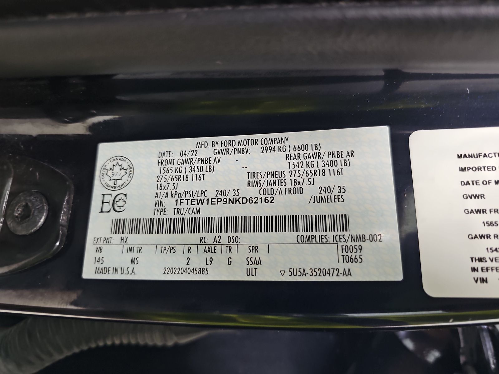 2022 Ford F-150 XLT AWD