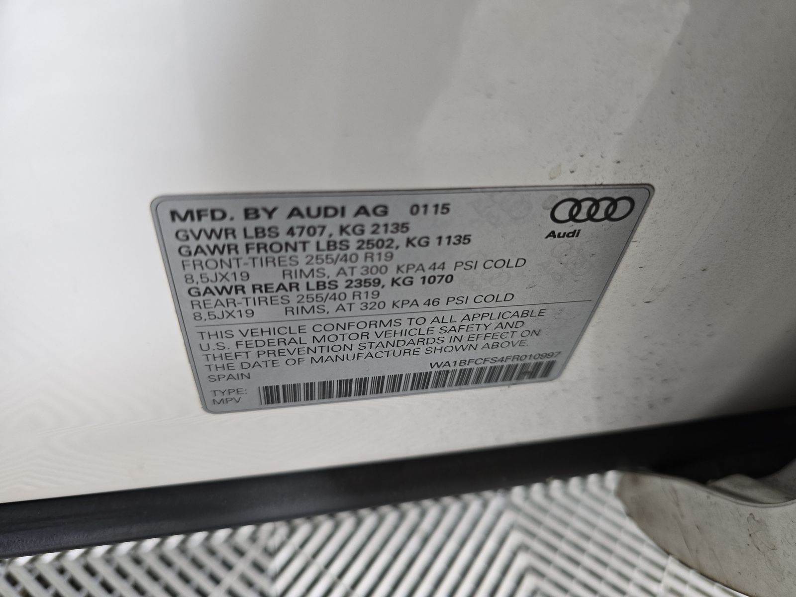 2015 Audi Q3 2.0T Premium Plus FWD