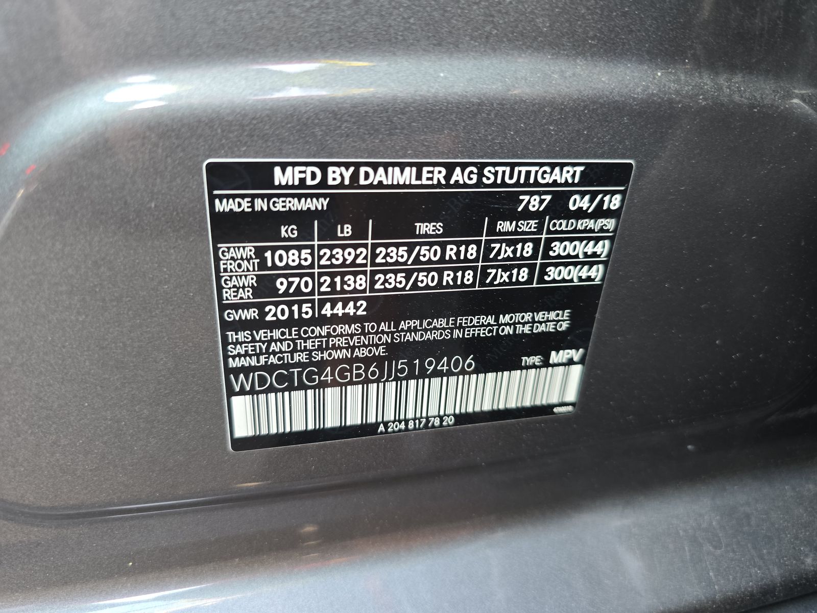 2018 Mercedes-Benz GLA GLA 250 AWD