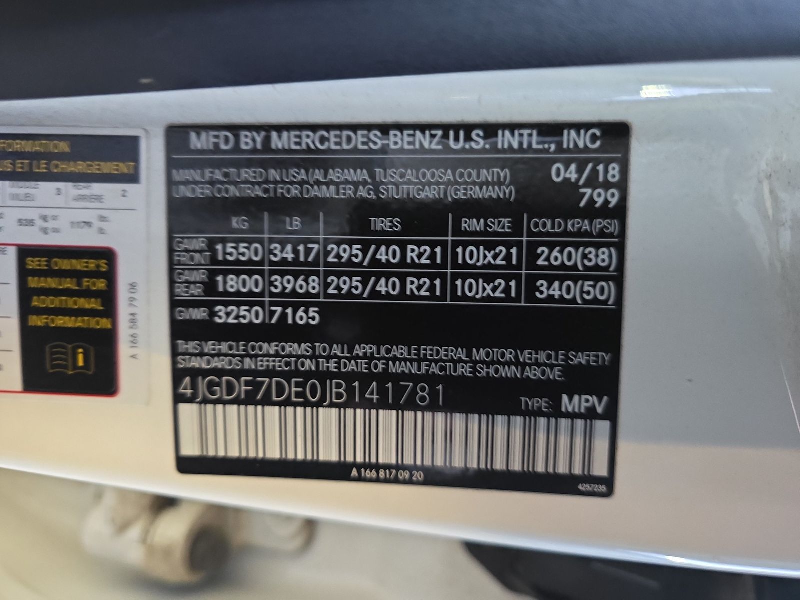 2018 Mercedes-Benz GLS GLS 550 AWD