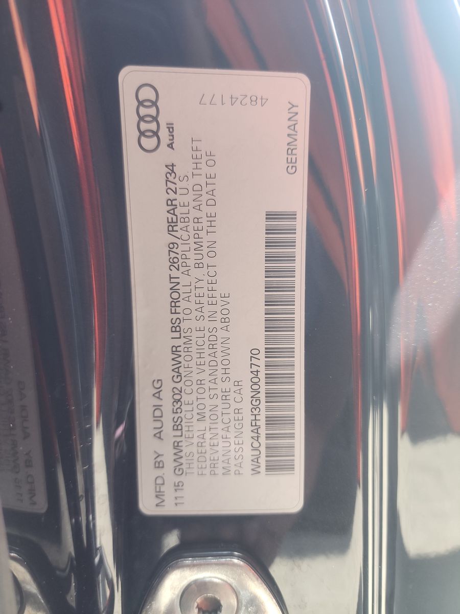 2016 Audi S5 Premium Plus AWD