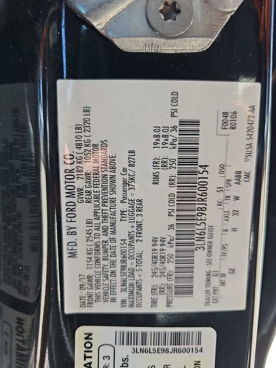 2018 Lincoln MKZ Reserve FWD