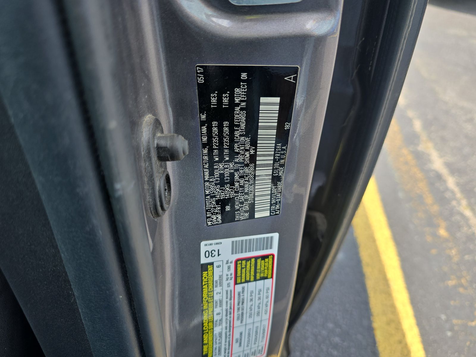 2017 Toyota Sienna SE Premium FWD