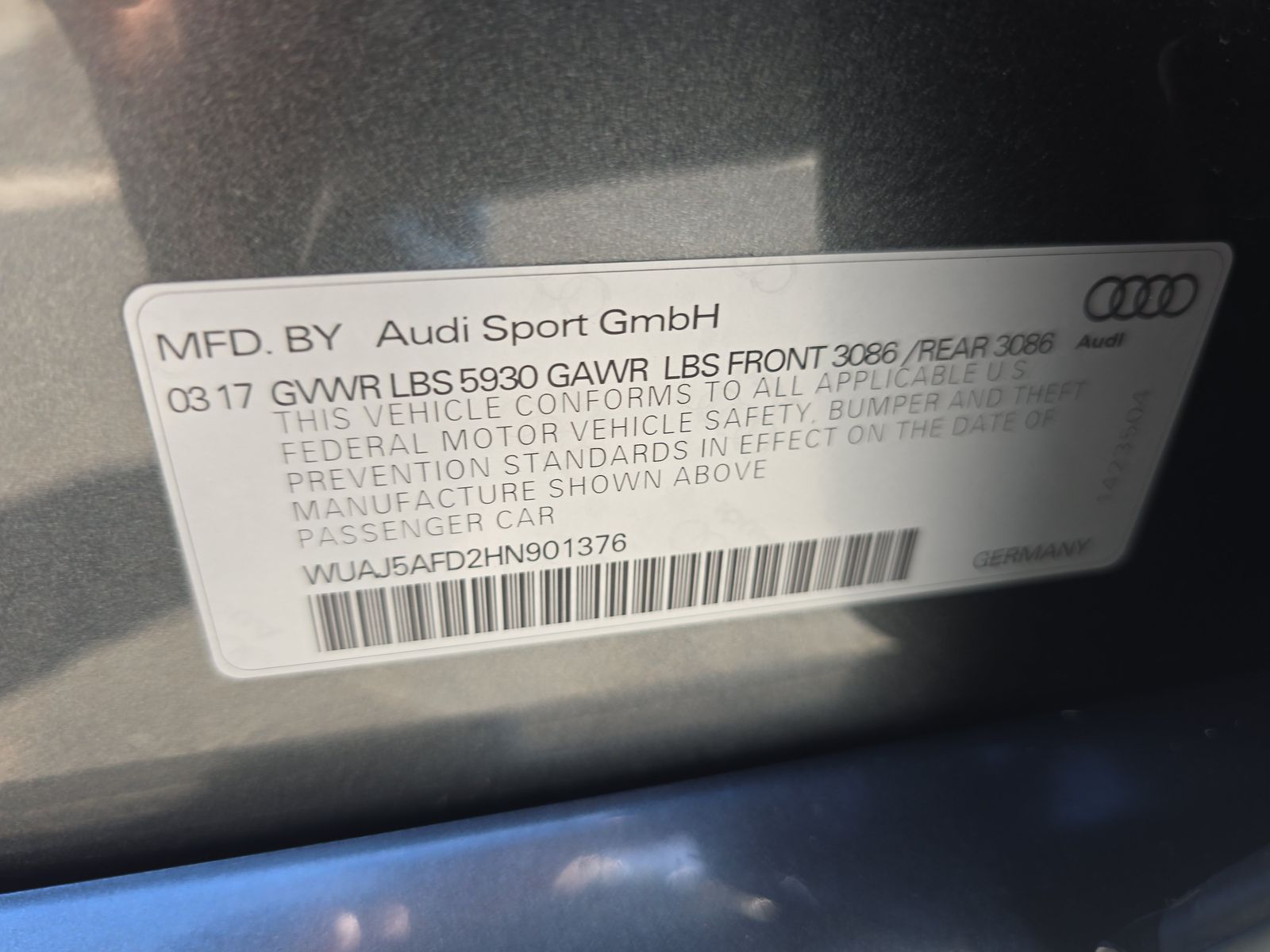 2017 Audi S8 plus AWD