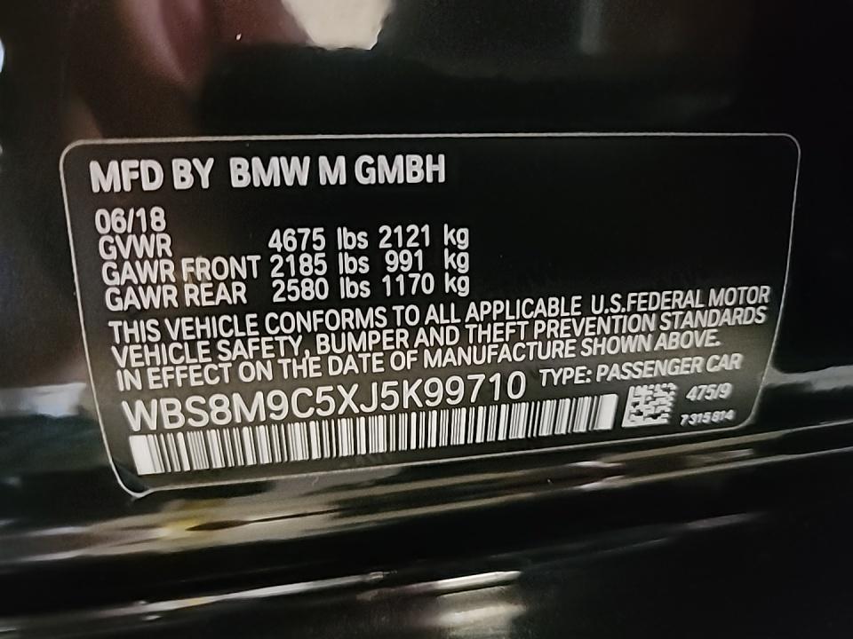 2018 BMW M3 CS RWD