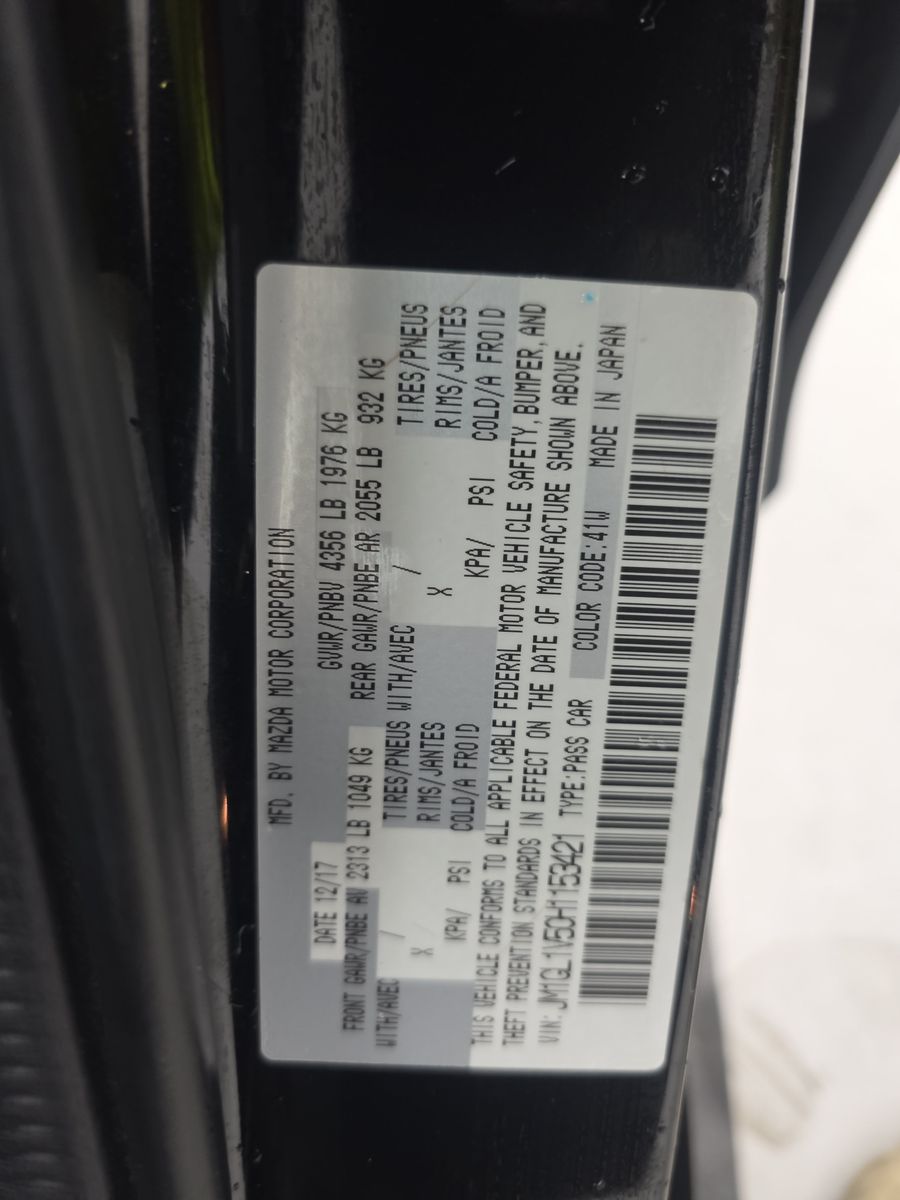 2017 MAZDA MAZDA6 Touring FWD