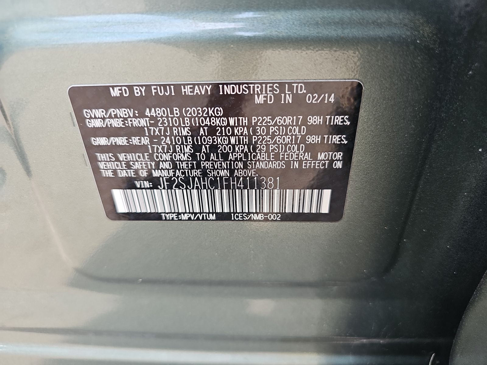 2015 Subaru Forester 2.5i Limited AWD