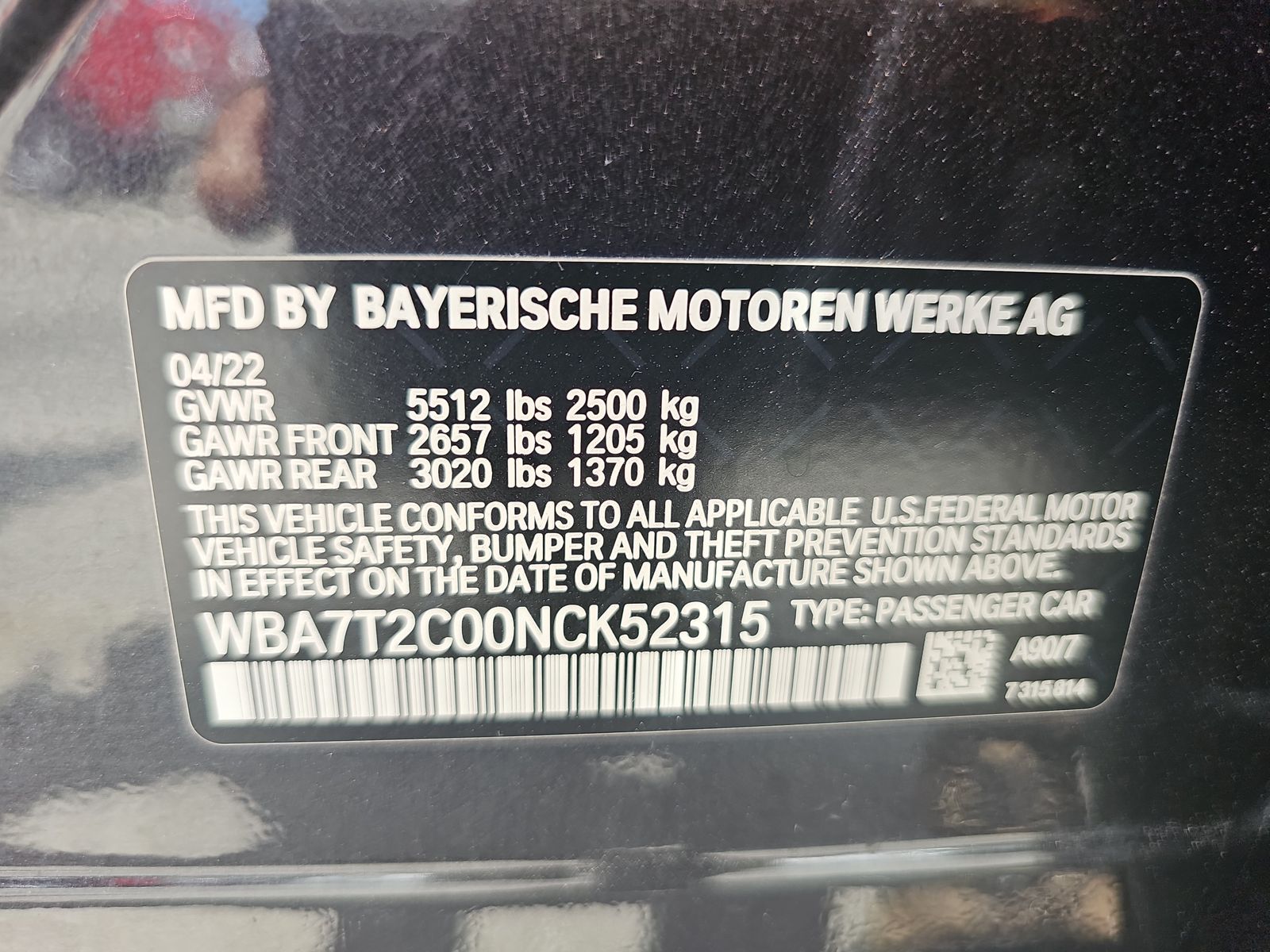 2022 BMW 7 Series 740i RWD