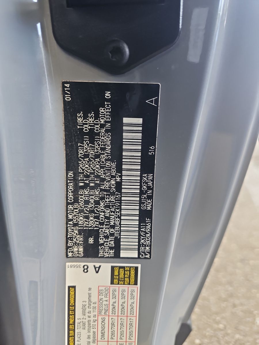 2014 Toyota FJ Cruiser Base AWD