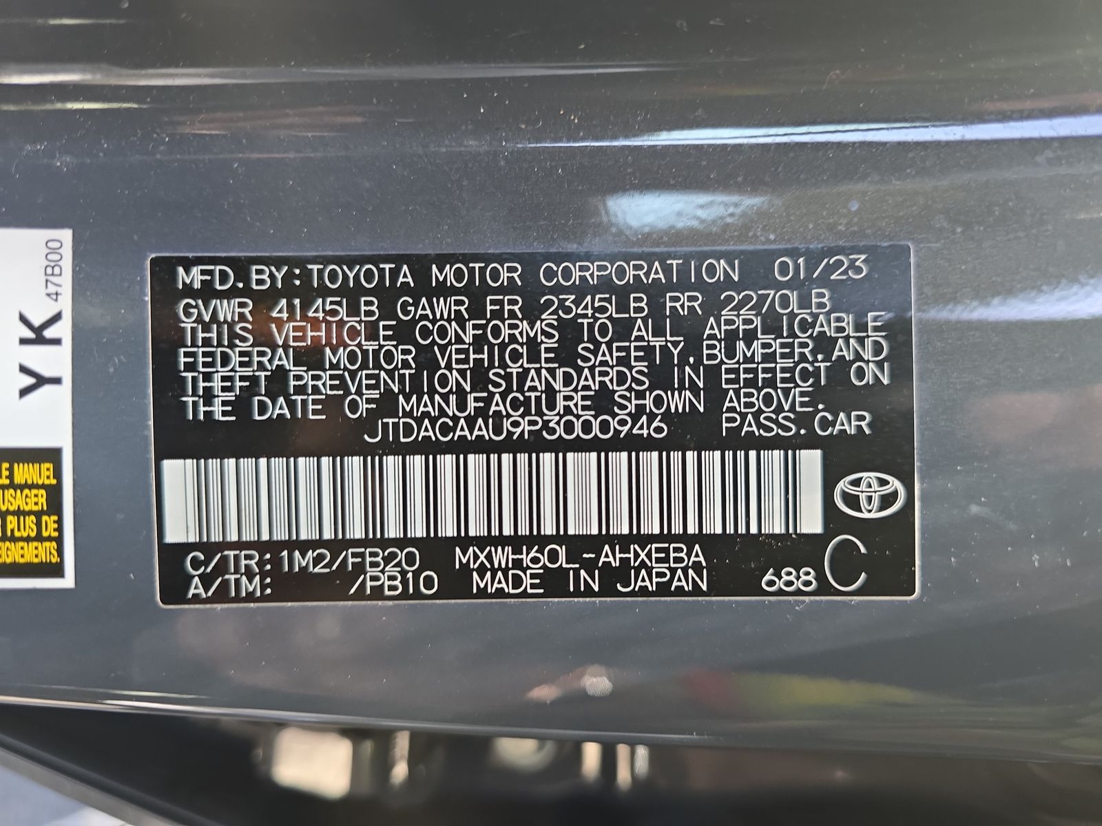 2023 Toyota Prius LE FWD