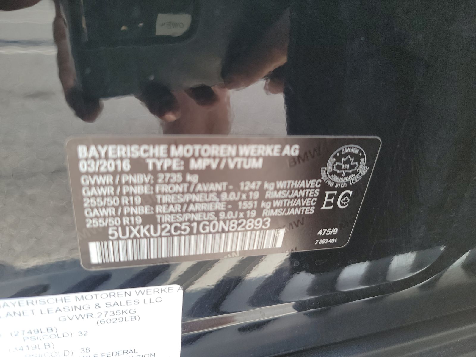 2016 BMW X6 xDrive35i AWD