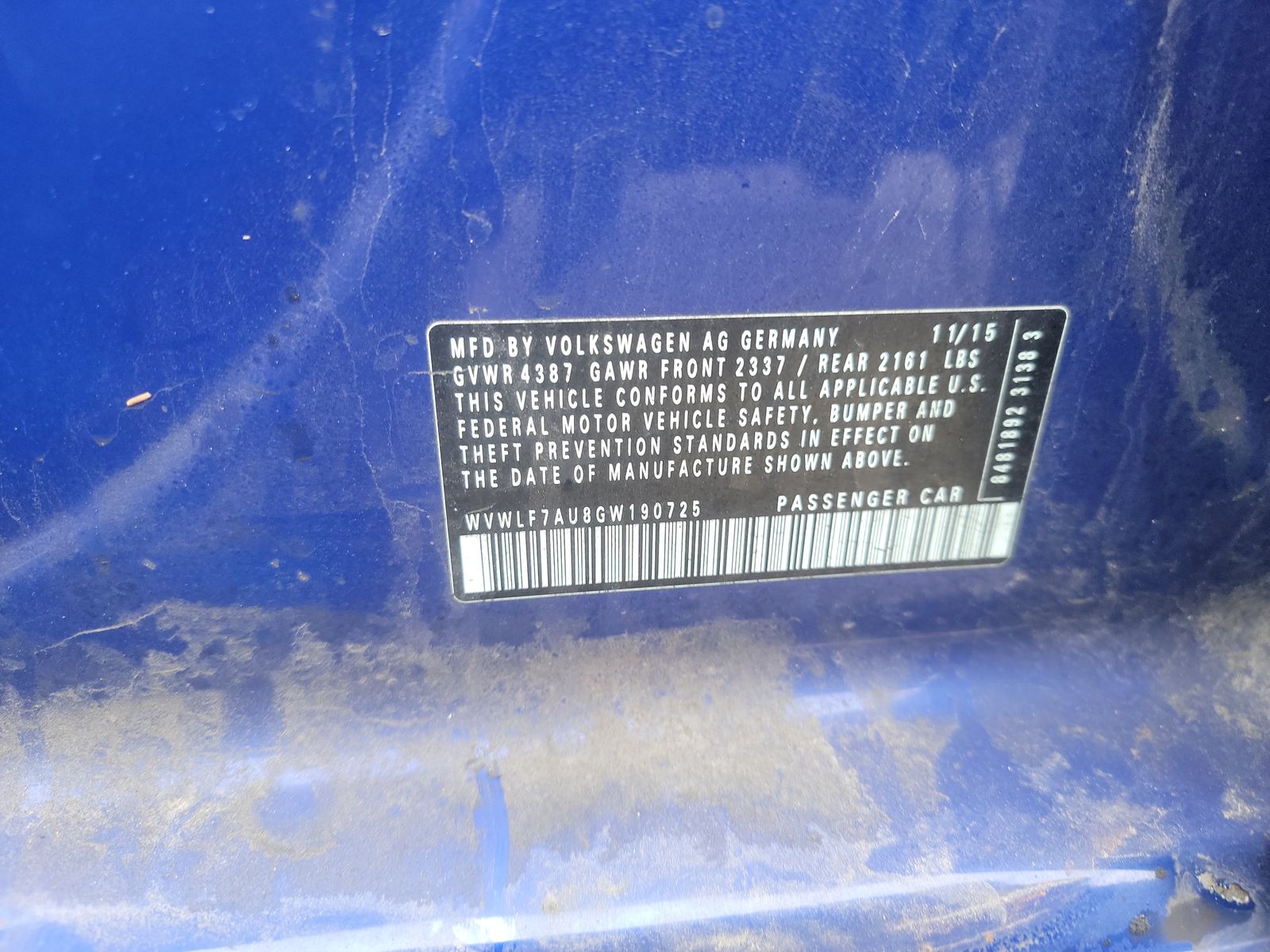 2016 Volkswagen Golf R 2.0T AWD