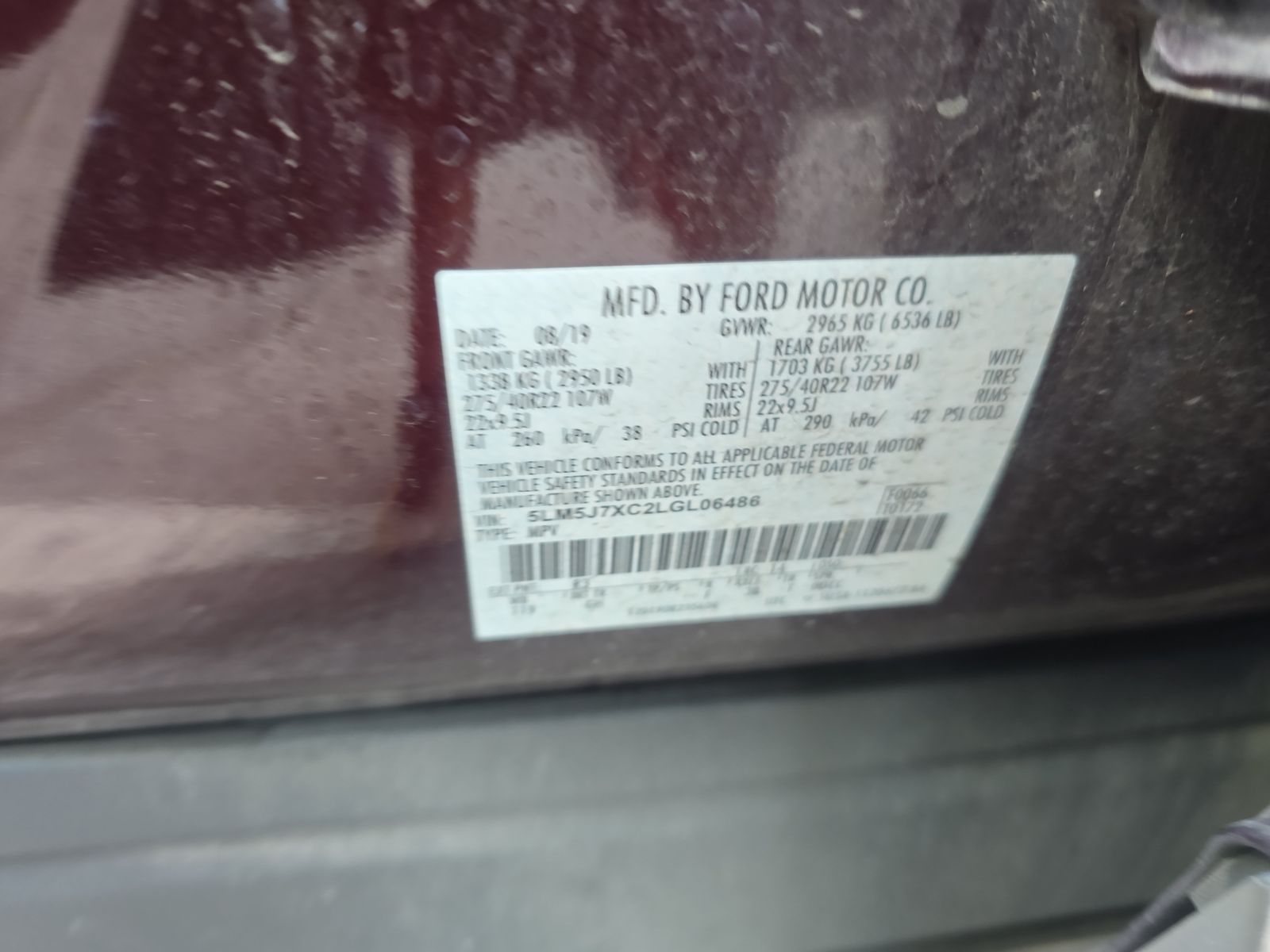 2020 Lincoln Aviator Reserve AWD