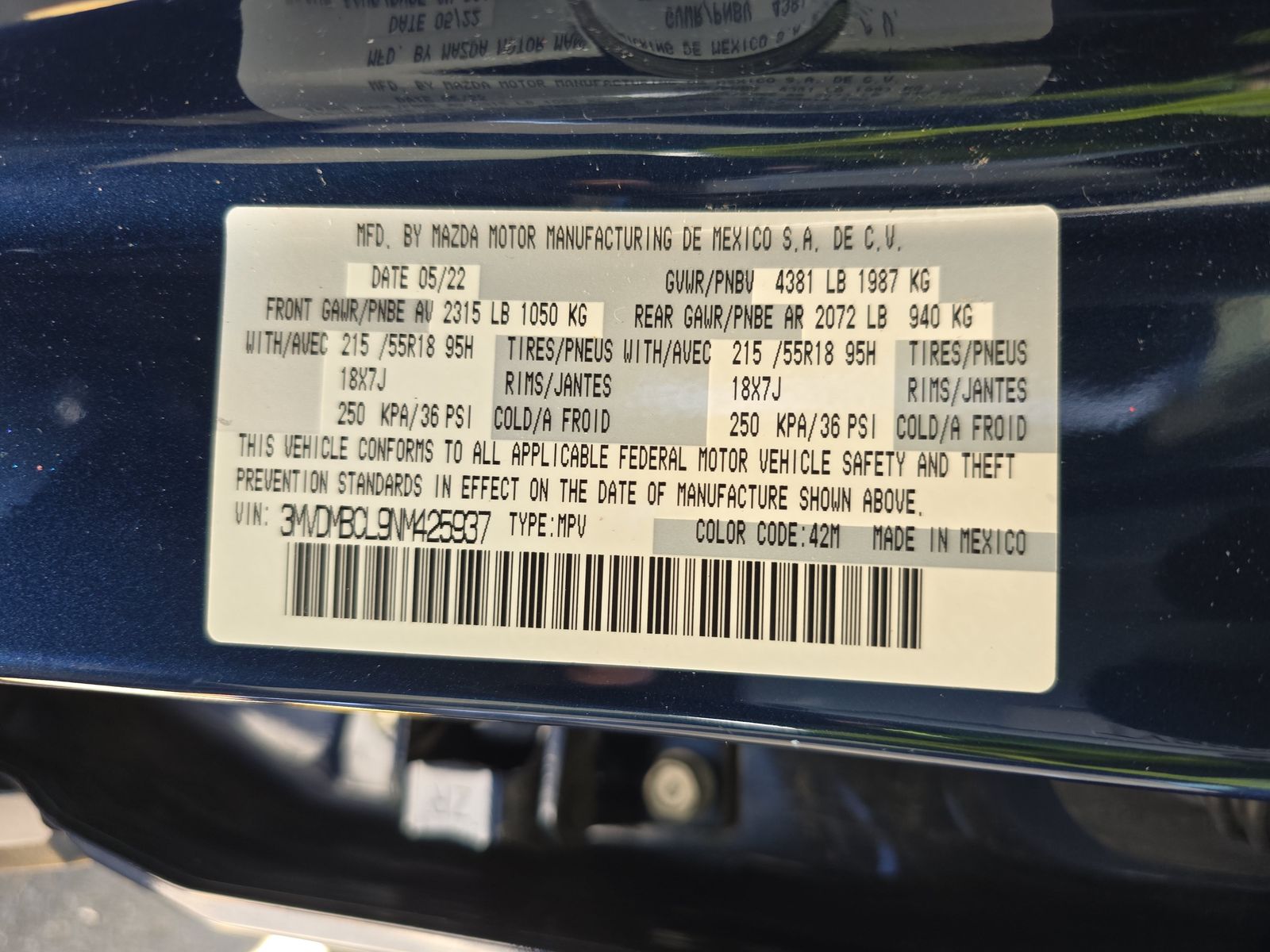 2022 MAZDA CX-30 2.5 S Preferred Package AWD