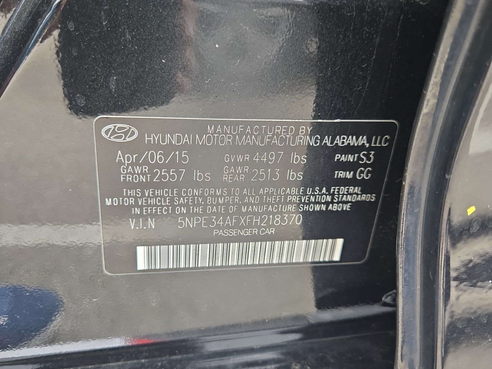 2015 Hyundai Sonata Limited FWD