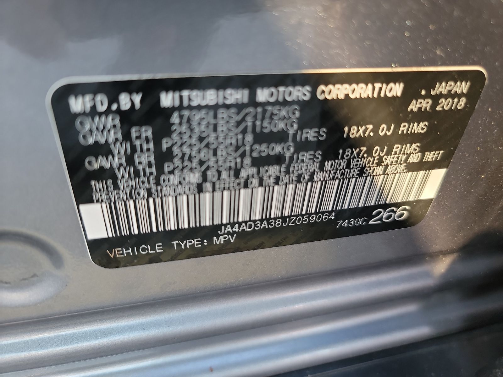 2018 Mitsubishi Outlander SE FWD