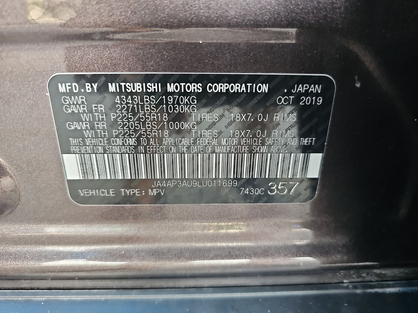 2020 Mitsubishi Outlander Sport SP FWD