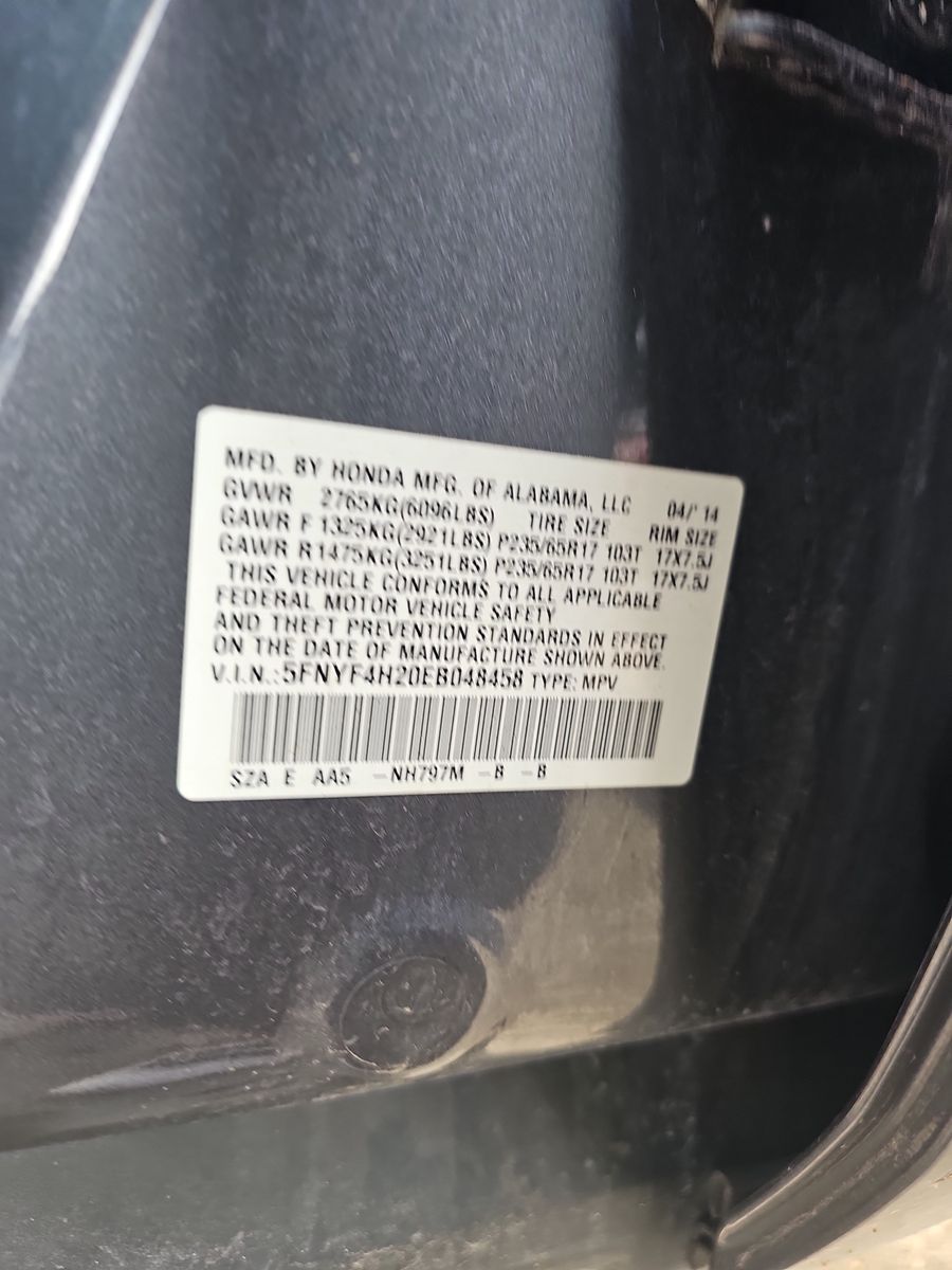 2014 Honda Pilot LX AWD