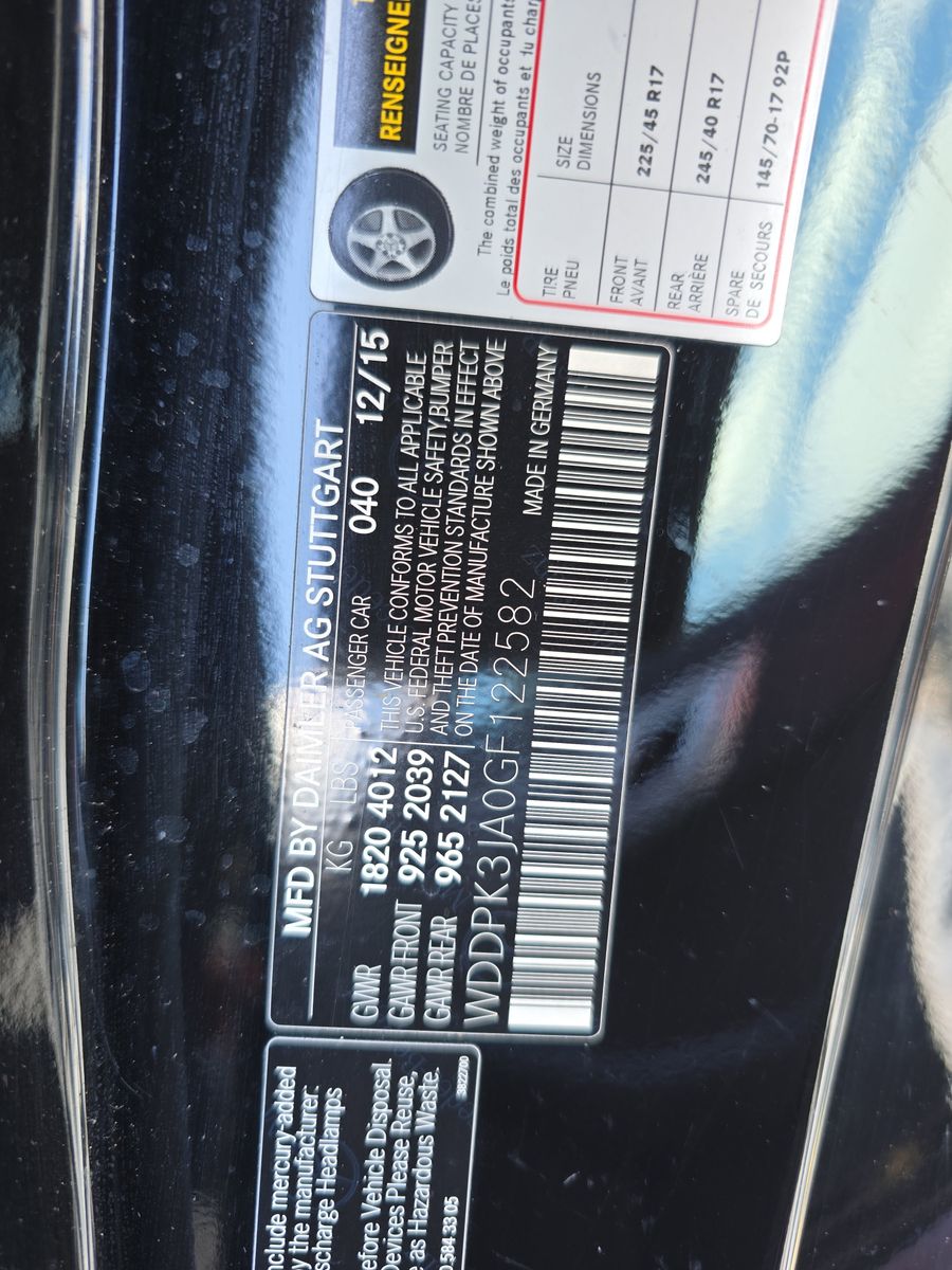 2016 Mercedes-Benz SLK-Class SLK 300 RWD