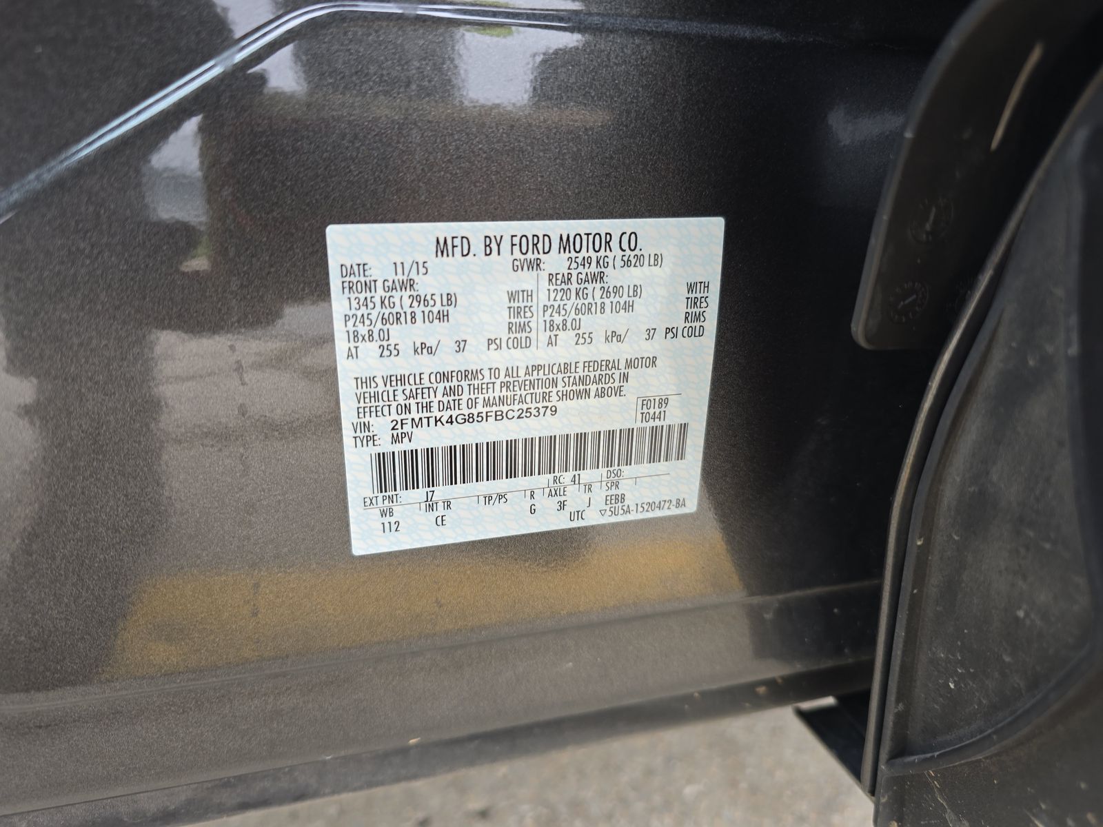 2015 Ford Edge SE AWD