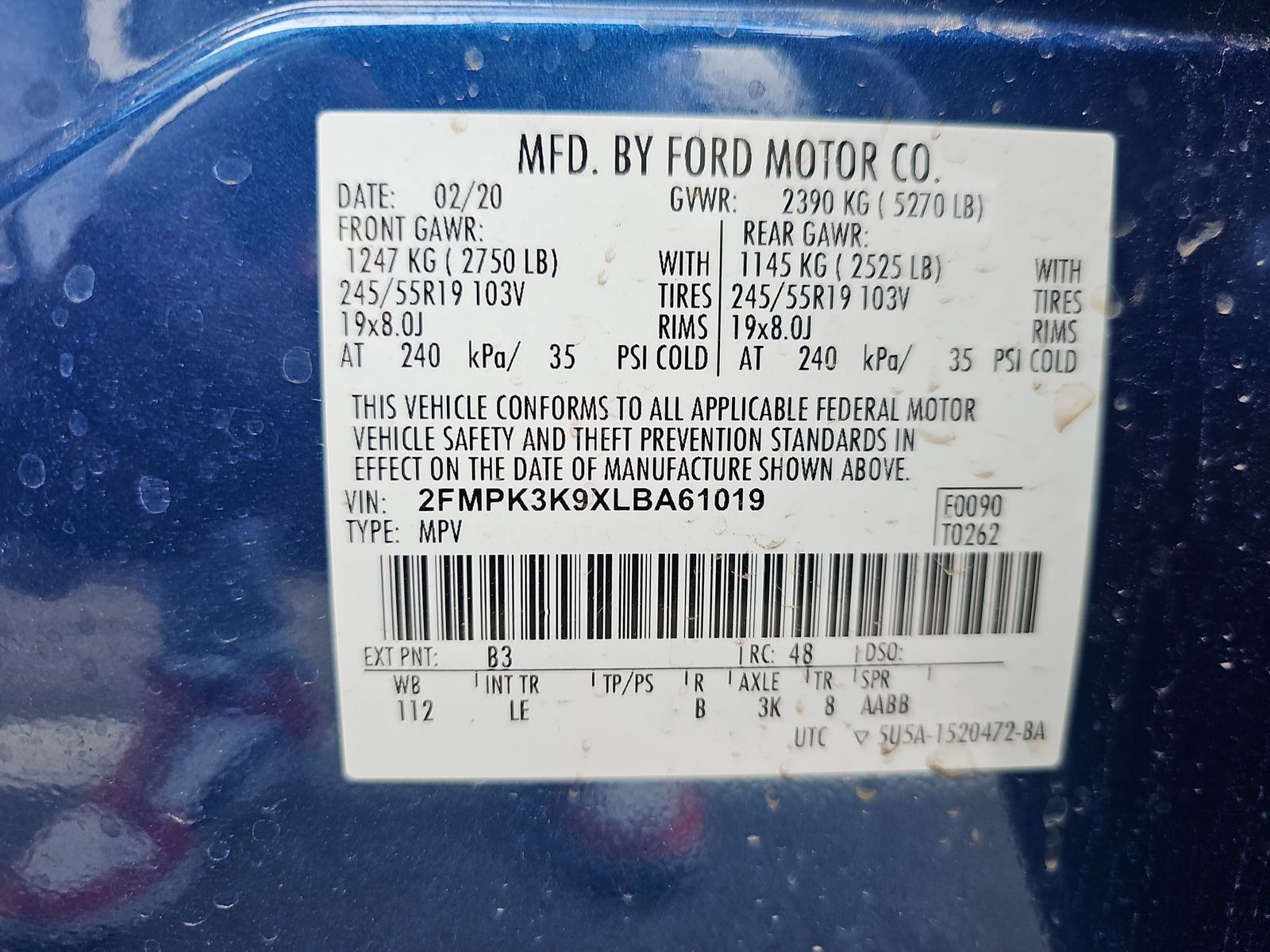 2020 Ford Edge Titanium FWD