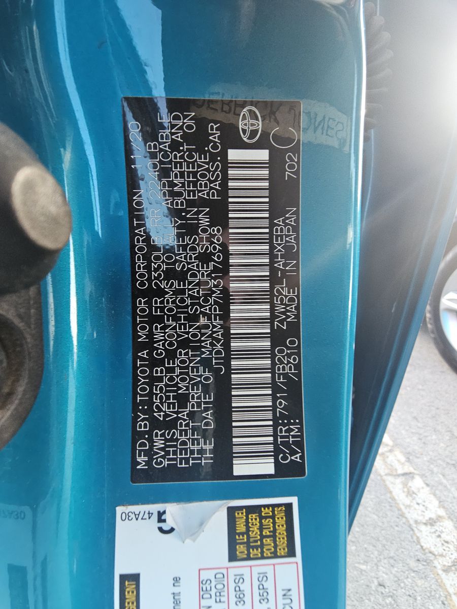 2021 Toyota Prius Prime LE FWD