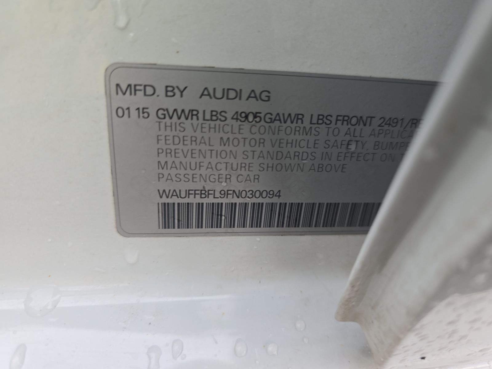 2015 Audi A4 2.0T Premium Plus AWD