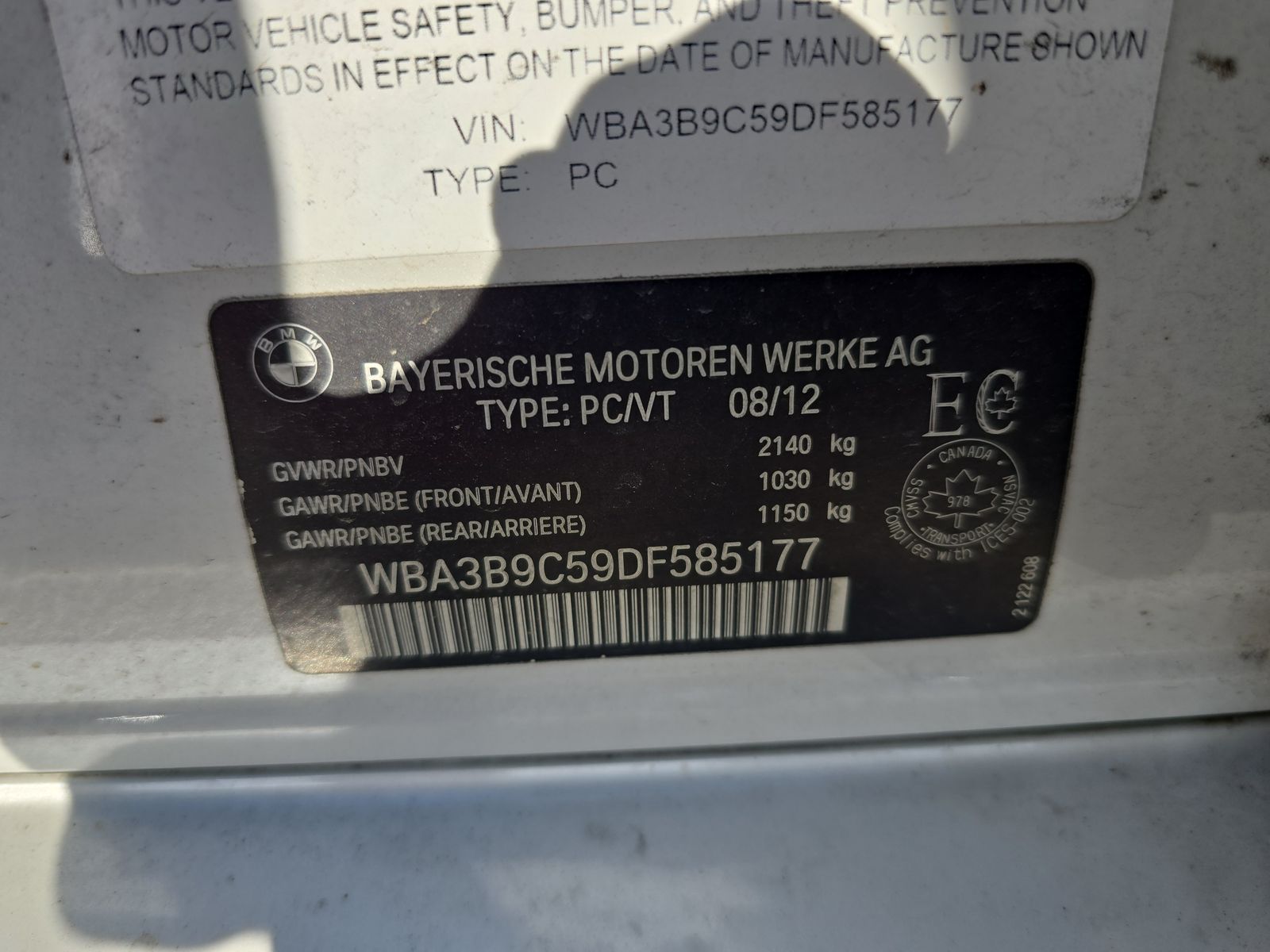 2013 BMW 3 Series 335i xDrive AWD