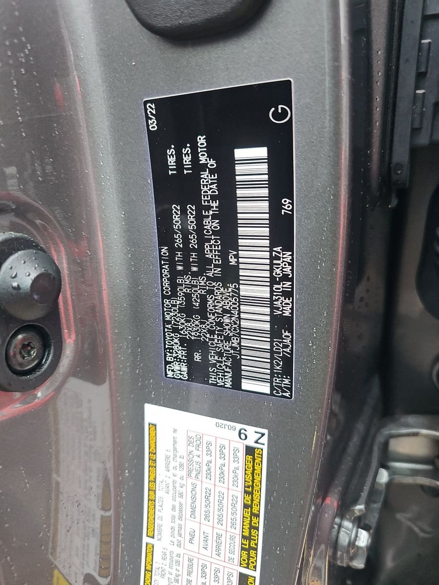 2022 Lexus LX LX 600 F SPORT AWD